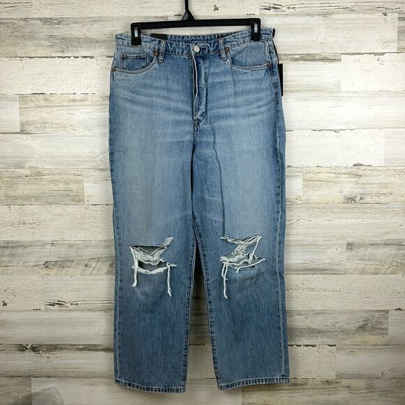 Blank NYC Women’s 31 The Baxter Ribcage Distressed Straight Leg Jeans NEW - Picture 2 of 9
